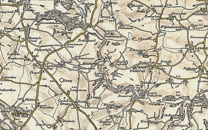 Old map of Larrick in 1900