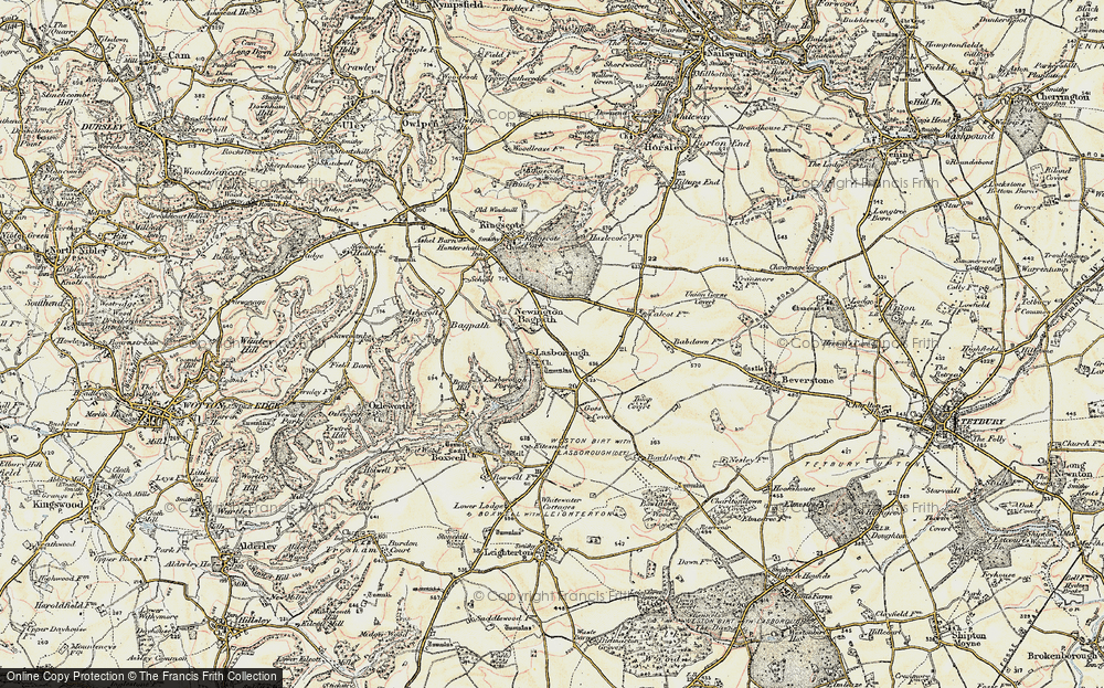 Old Map of Lasborough, 1898-1900 in 1898-1900