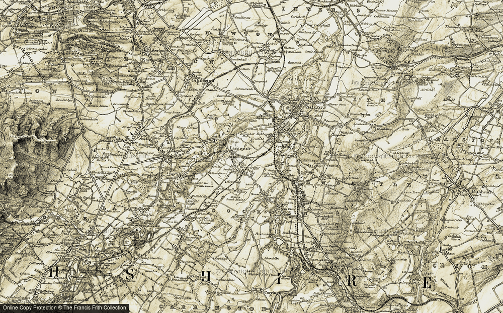 Old Map of Lasswade, 1903-1904 in 1903-1904