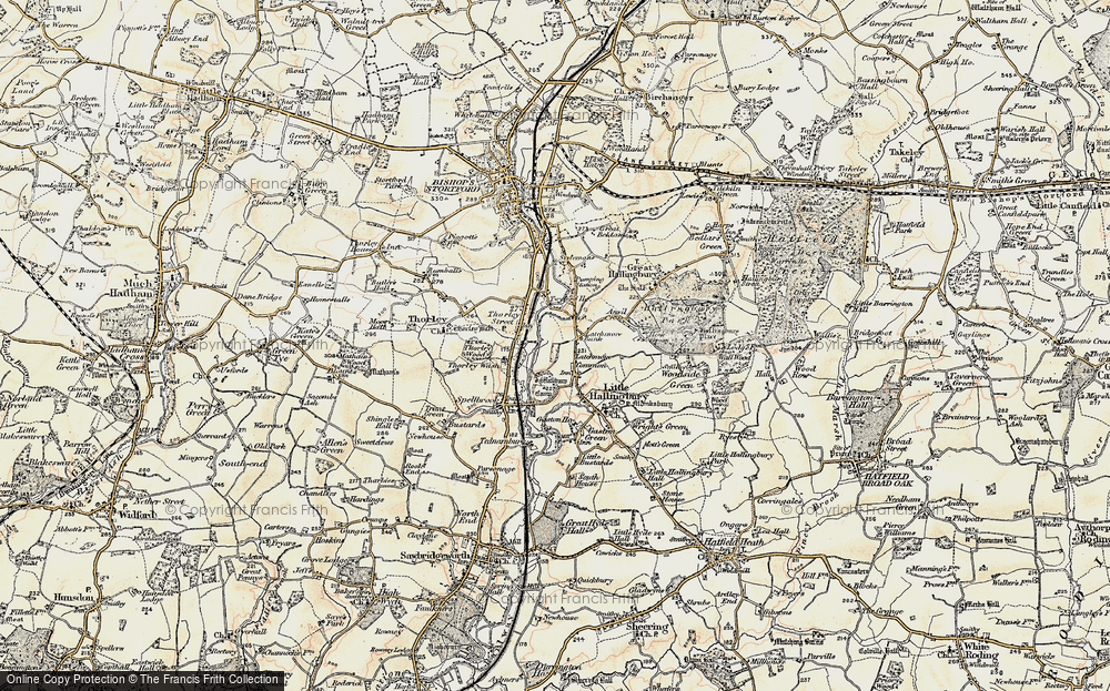 Old Map of Latchmore Bank, 1898-1899 in 1898-1899