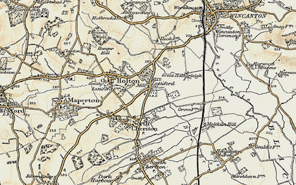 Old map of Lattiford in 1899
