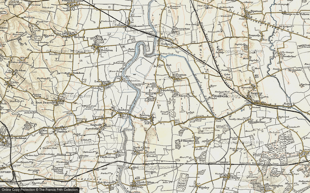 Old Map of Laughterton, 1902-1903 in 1902-1903