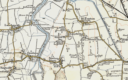 Old map of Laughterton in 1902-1903
