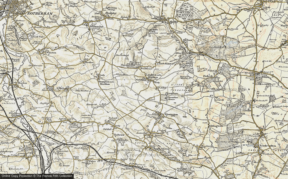 Old Map of Laughton Common, 1903 in 1903