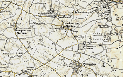 Old map of Laughton Common in 1903