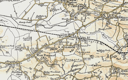 Old map of Laverley in 1899