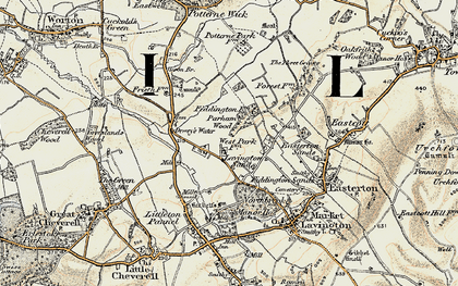 Old map of Lavington Sands in 1898-1899