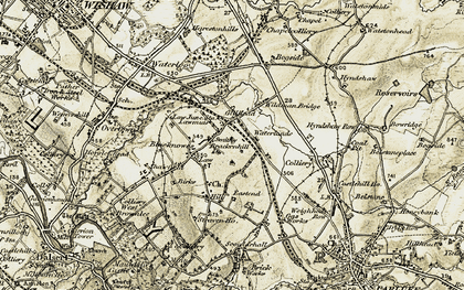 Old map of Law in 1904-1905