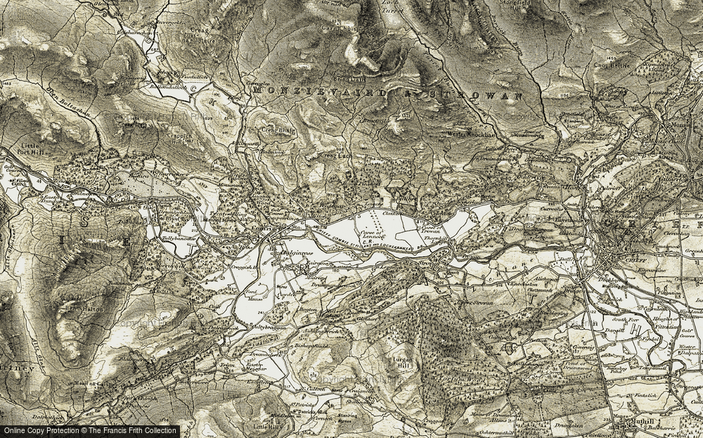 Old Map of Lawers, 1906-1907 in 1906-1907