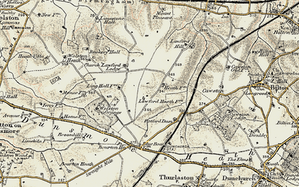 Old map of Lawford Heath in 1901-1902