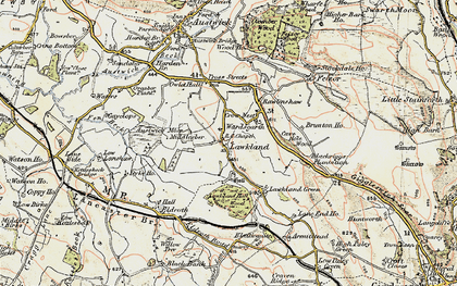 Old map of Lawkland in 1903-1904