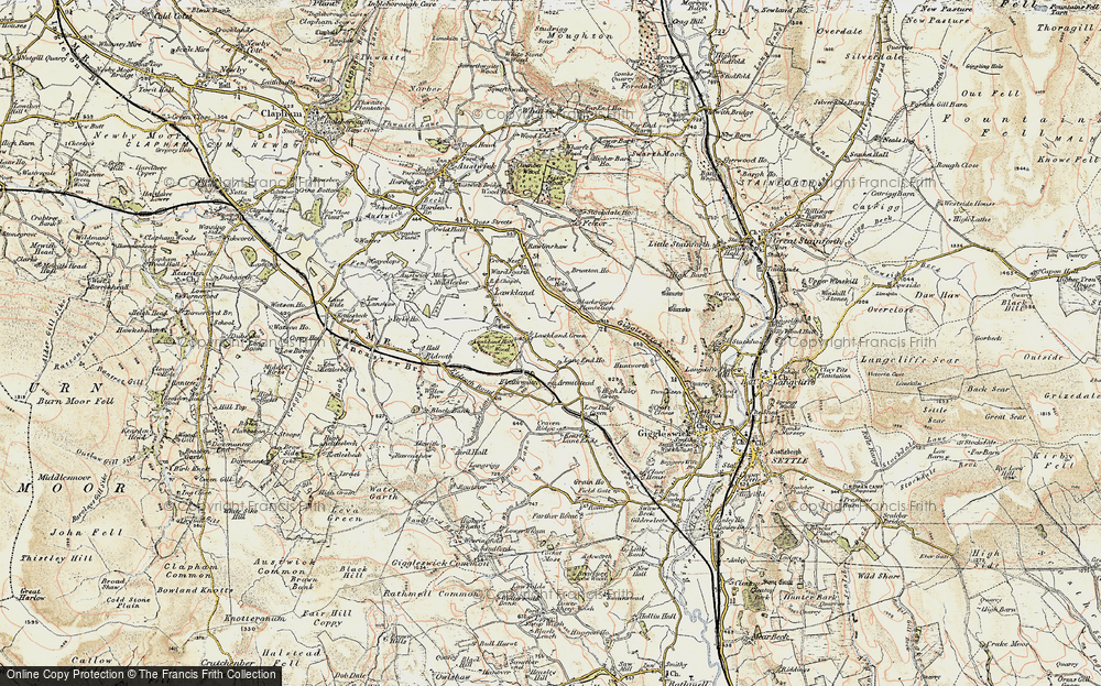 Old Map of Historic Map covering Lane End Ho in 1903-1904