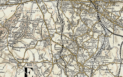 Old map of Lawley Common in 1902