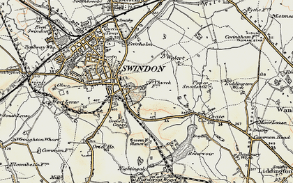 Old map of Broome Manor in 1897-1899