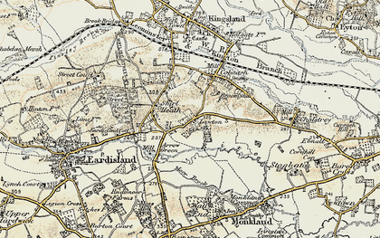 Old map of Lawton in 1900-1903