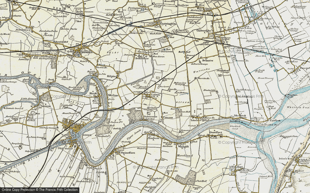 Old Map of Laxton, 1903 in 1903