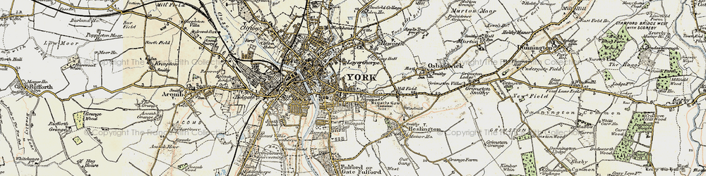 Old map of Layerthorpe in 1903