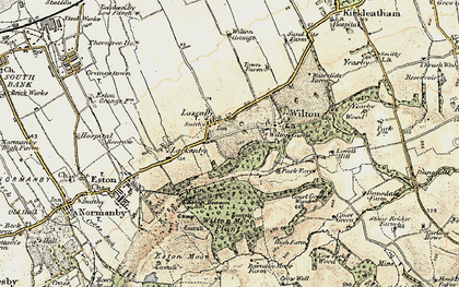 Old map of Wilton Moor Plantns in 1903-1904
