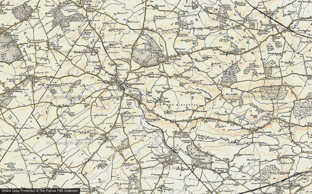 Old Map of Lea, 1898-1899 in 1898-1899