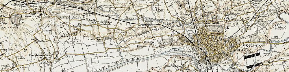 Old map of Westleigh in 1903