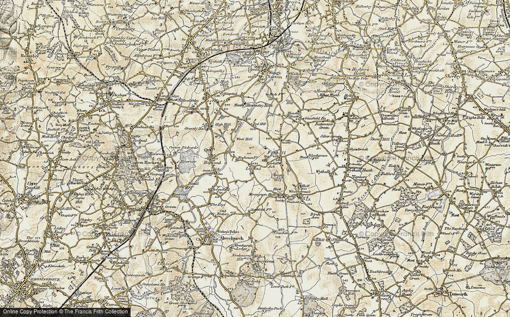 Old Map of Lea End, 1901-1902 in 1901-1902