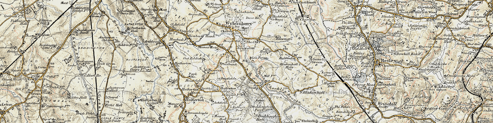 Old map of Lea Forge in 1902