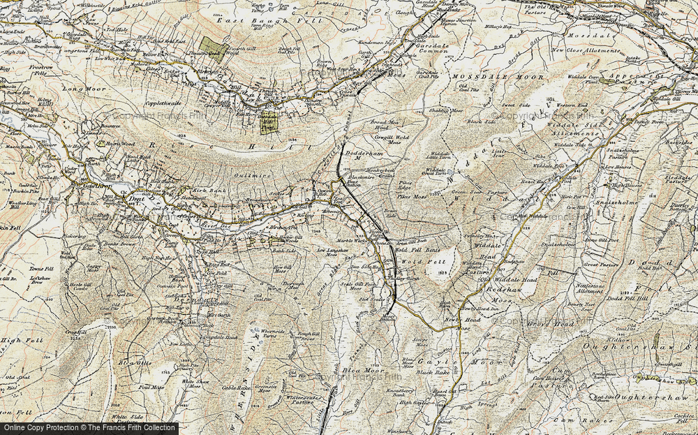 Old Map of Lea Yeat, 1903-1904 in 1903-1904