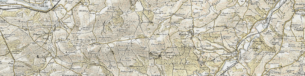 Old map of Leadgate in 1901-1904