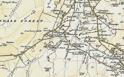 Old map of Benty Hill (Cairn) in 1903-1904