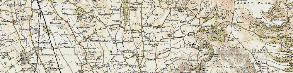 Old map of Leake in 1903-1904