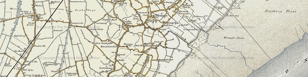 Old map of Leake Hurn's End in 1901-1902