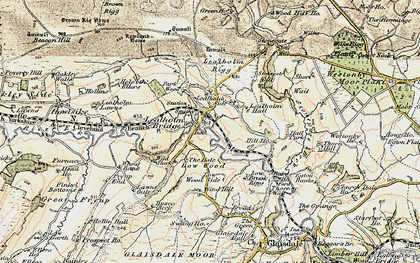 Old map of Lealholm in 1903-1904