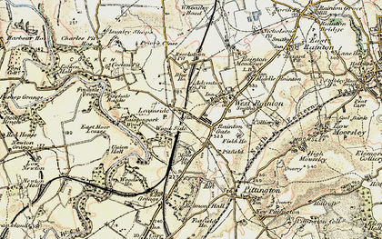 Old map of Leamside in 1901-1904