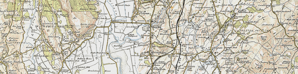 Old map of Leasgill in 1903-1904