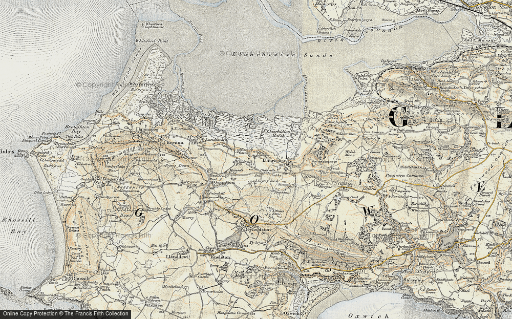 Old Map of Leason, 1900-1901 in 1900-1901