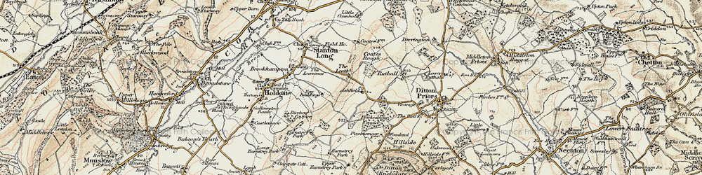 Old map of Leath, The in 1902
