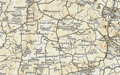 Old map of Leavenheath in 1898-1901