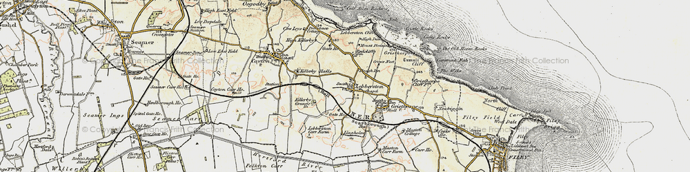 Old map of Lebberston in 1903-1904