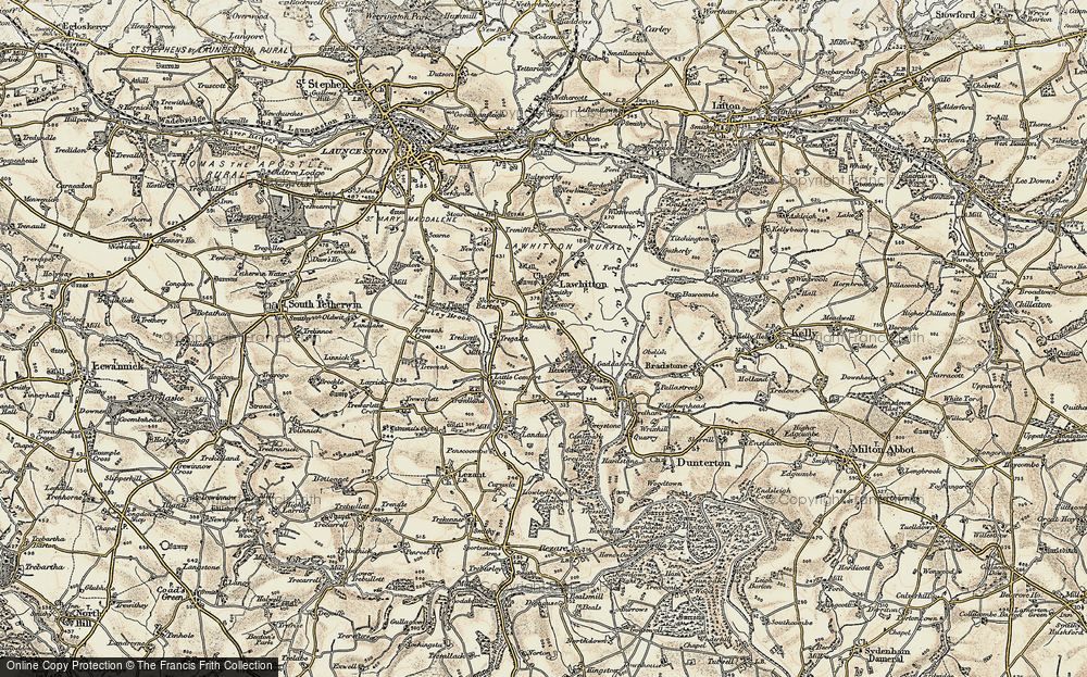Old Map of Leburnick, 1899-1900 in 1899-1900