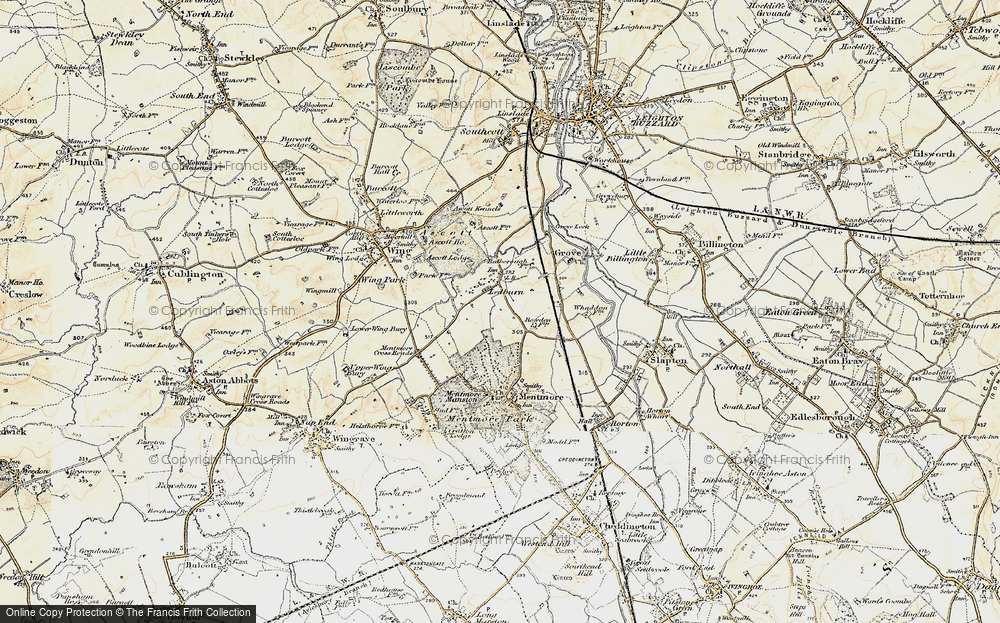 Old Map of Ledburn, 1898 in 1898