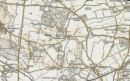 Old map of Ledsham in 1903