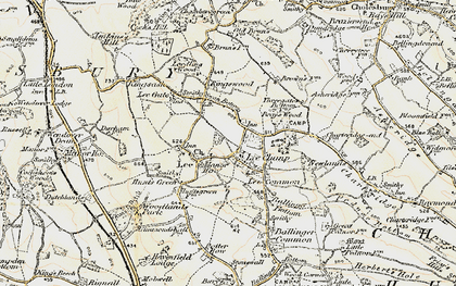 Old map of Bray's Wood in 1897-1898