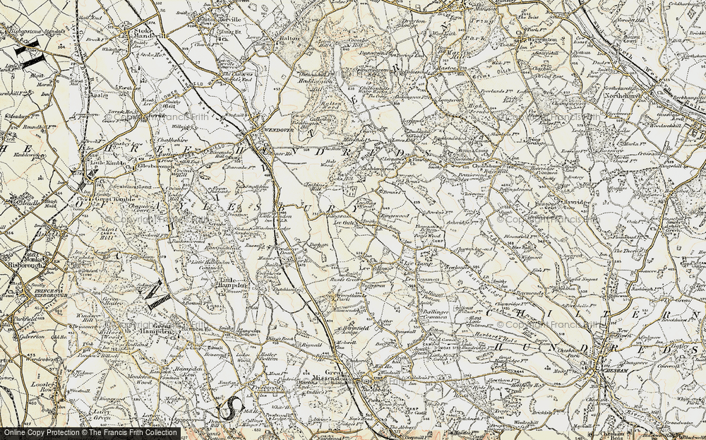 Old Map of Lee Gate, 1897-1898 in 1897-1898