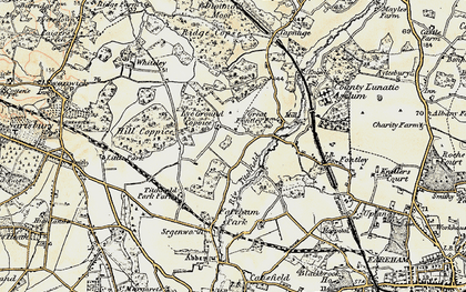 Old map of Lee Ground in 1897-1899