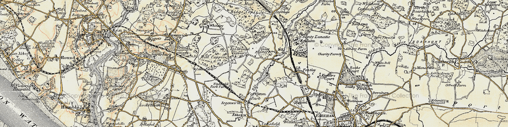 Old map of Lee Ground in 1897-1899