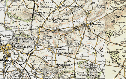 Old map of Leeholme in 1903-1904
