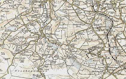 Old map of Leeming in 1903-1904