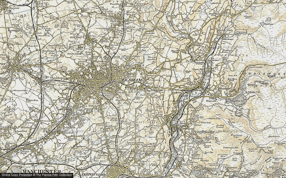 Old Map of Lees, 1903 in 1903