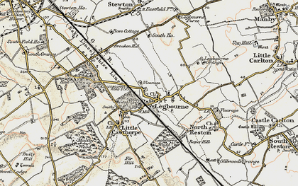 Old map of Bracken Hill in 1902-1903