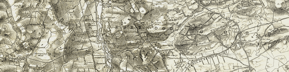 Old map of Legerwood Hill in 1901-1904